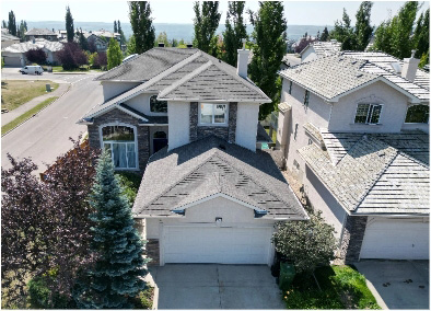 Front View After Emergency Roof Services in Calgary