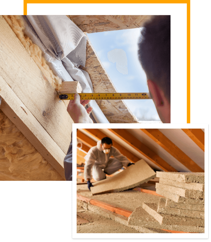 Man Doing Attic Insulation in Calgary