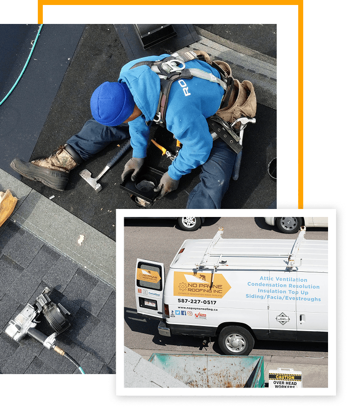 No Payne Team Installing Asphalt Shingle Roofing