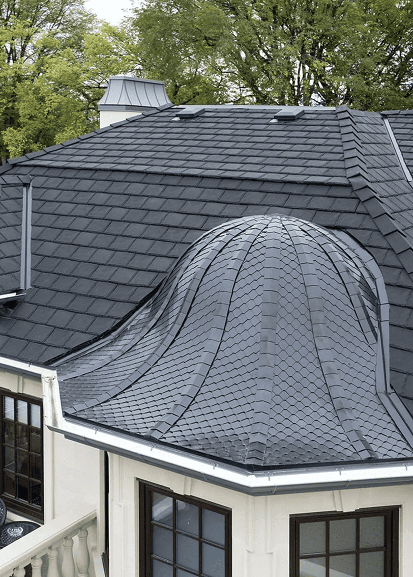 Rubberroofing turret